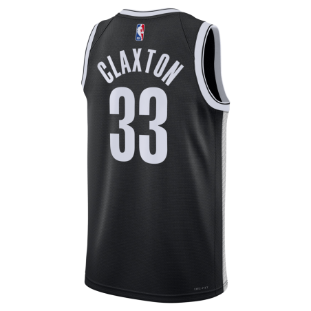Nicolas Claxton #33 Brooklyn Nets Maillot Icône Noir