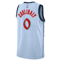 Bilal Coulibaly #8 Maillot Washington Wizards Blue City Edition