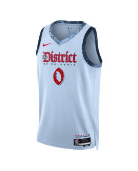 Bilal Coulibaly #8 Maillot Washington Wizards Blue City Edition