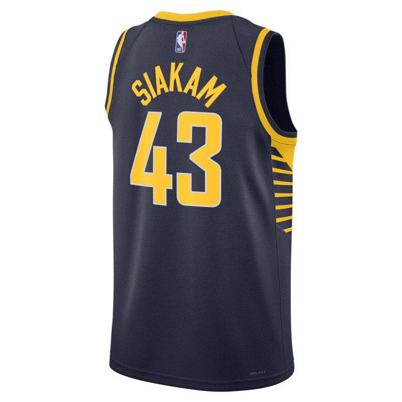 Pascal Siakam #43 Maillot Icon Marine des Indiana Pacers
