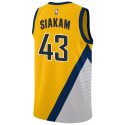 Pascal Siakam #43 Maillot de déclaration or des Indiana Pacers