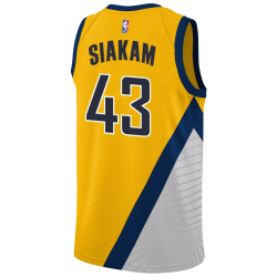 Pascal Siakam #43 Maillot de déclaration or des Indiana Pacers