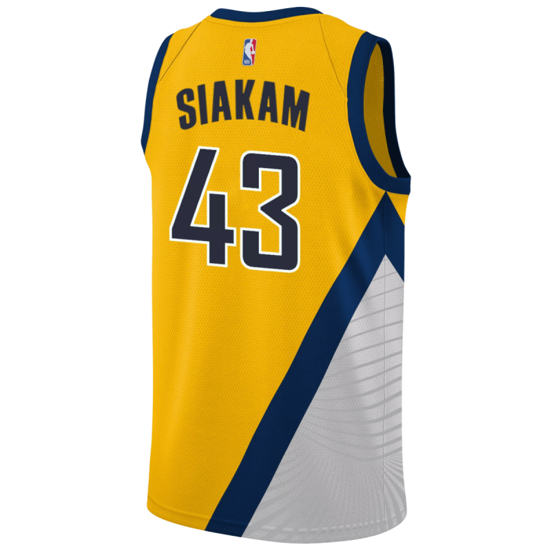 Pascal Siakam #43 Maillot de déclaration or des Indiana Pacers
