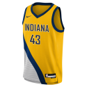 Pascal Siakam #43 Maillot de déclaration or des Indiana Pacers