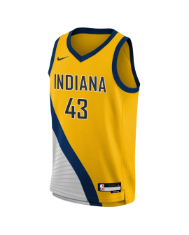 Pascal Siakam #43 Maillot de déclaration or des Indiana Pacers