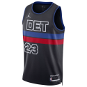 Jaden Ivey #23 Maillot de déclaration noir des Detroit Pistons