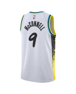 T.J. McConnell #9 Maillot Indiana Pacers White City Edition