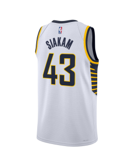 Pascal Siakam #43 Maillot blanc de l'association des Indiana Pacers