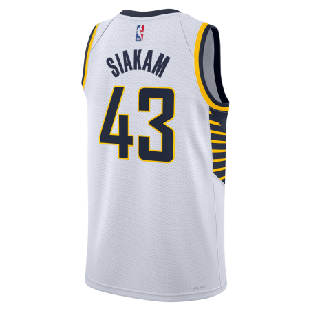 Pascal Siakam #43 Maillot blanc de l'association des Indiana Pacers