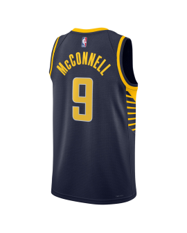 T.J. McConnell #9 Maillot Icon Marine des Indiana Pacers