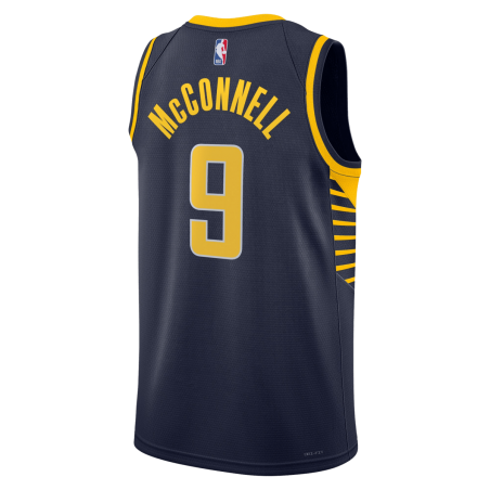 T.J. McConnell #9 Maillot Icon Marine des Indiana Pacers