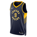 T.J. McConnell #9 Maillot Icon Marine des Indiana Pacers