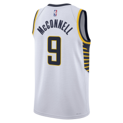 T.J. McConnell #9 Maillot blanc de l'association des Indiana Pacers