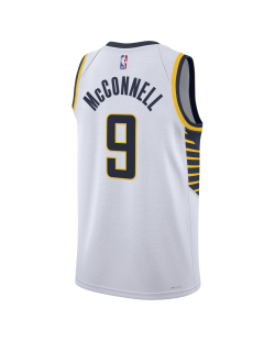 T.J. McConnell #9 Maillot blanc de l'association des Indiana Pacers