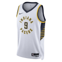 T.J. McConnell #9 Maillot blanc de l'association des Indiana Pacers