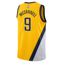 T.J. McConnell #9 Maillot de déclaration doré des Indiana Pacers