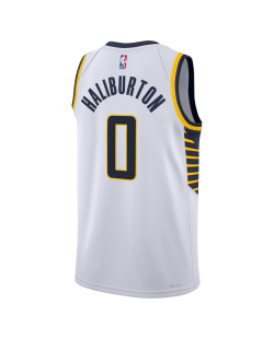 Tyrese Haliburton #0 Maillot blanc de l'Association des Indiana Pacers