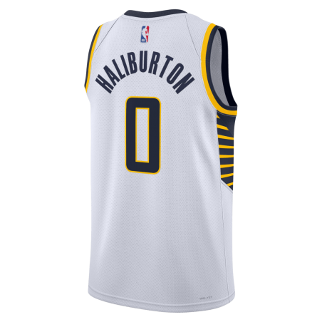 Tyrese Haliburton #0 Maillot blanc de l'Association des Indiana Pacers