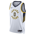Tyrese Haliburton #0 Maillot blanc de l'Association des Indiana Pacers