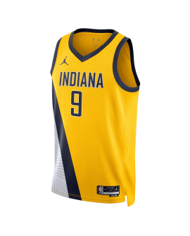T.J. McConnell #9 Maillot de déclaration doré des Indiana Pacers