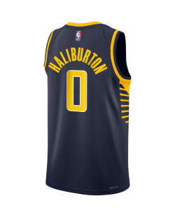 Tyrese Haliburton #0 Maillot Icon Marine des Indiana Pacers