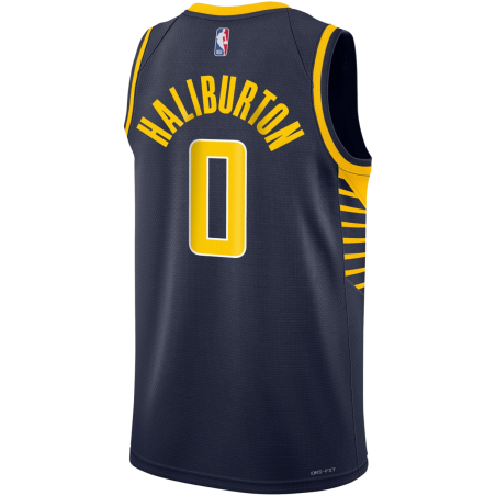 Tyrese Haliburton #0 Maillot Icon Marine des Indiana Pacers