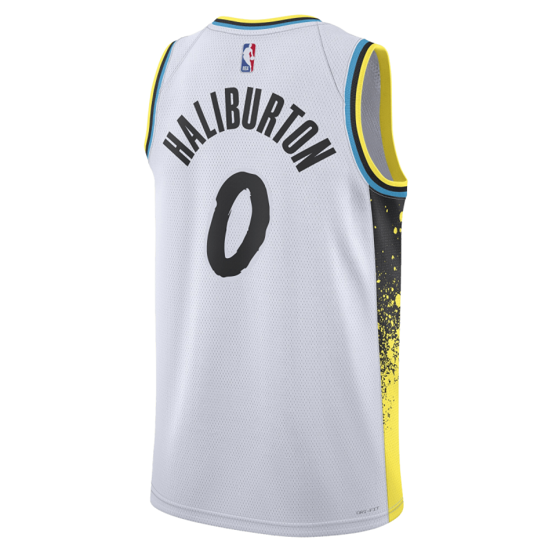 Tyrese Haliburton #0 Maillot Indiana Pacers White City Edition