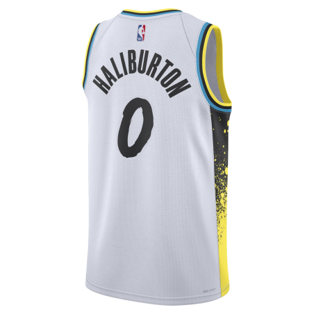 Tyrese Haliburton #0 Maillot Indiana Pacers White City Edition