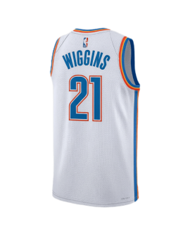 Aaron Wiggins #21 Maillot de l'association blanche Thunder d'Oklahoma City