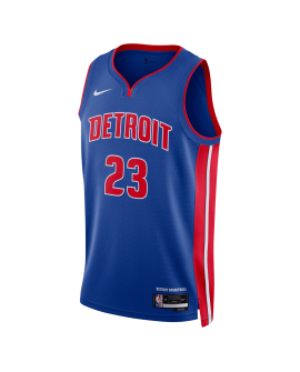 Jaden Ivey #23 Maillot icône bleue des Detroit Pistons