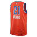 Aaron Wiggins #21 Maillot de déclaration orange Thunder d'Oklahoma City