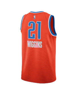 Aaron Wiggins #21 Maillot de déclaration orange Thunder d'Oklahoma City