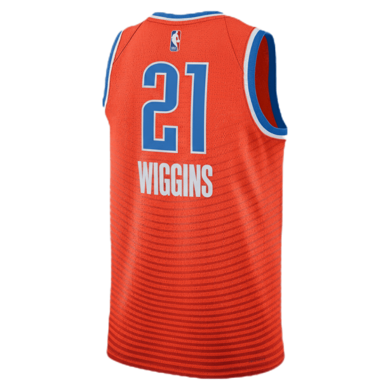 Aaron Wiggins #21 Maillot de déclaration orange Thunder d'Oklahoma City