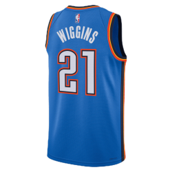 Aaron Wiggins #21 Maillot Oklahoma City Thunder Blue Icon
