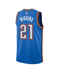 Aaron Wiggins #21 Maillot Oklahoma City Thunder Blue Icon