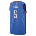 Luguentz Dort #5 Maillot d'icône bleu Thunder d'Oklahoma City