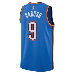 Alex Caruso #9 Maillot d'icône bleu Thunder d'Oklahoma City