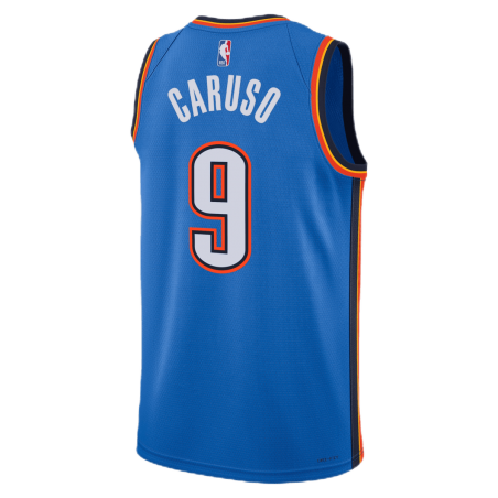 Alex Caruso #9 Maillot d'icône bleu Thunder d'Oklahoma City