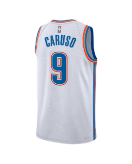 Alex Caruso #9 Maillot d'association blanc du Thunder d'Oklahoma City