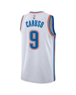 Alex Caruso #9 Maillot d'association blanc du Thunder d'Oklahoma City