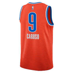 Alex Caruso #9 Maillot de déclaration orange Thunder d'Oklahoma City