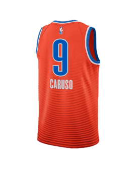 Alex Caruso #9 Maillot de déclaration orange Thunder d'Oklahoma City