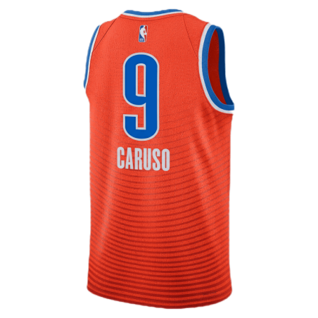 Alex Caruso #9 Maillot de déclaration orange Thunder d'Oklahoma City