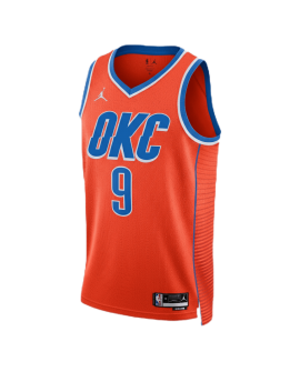 Alex Caruso #9 Maillot de déclaration orange Thunder d'Oklahoma City