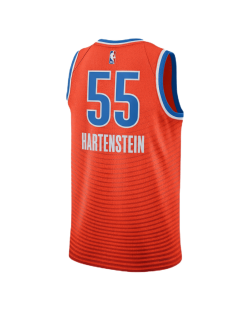 Isaiah Hartenstein #55 Maillot de déclaration Orange Thunder d'Oklahoma City
