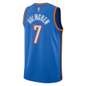 Chet Holmgren #7 Maillot d'icône bleu Thunder d'Oklahoma City