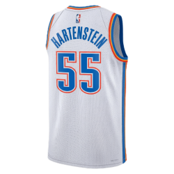 Isaiah Hartenstein #55 Maillot de l'Association Blanc Thunder d'Oklahoma City