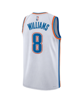 Jalen Williams #8 Maillot d'association blanc Thunder d'Oklahoma City
