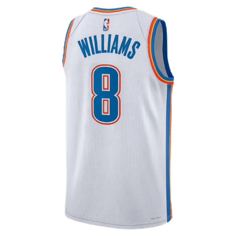 Jalen Williams #8 Maillot d'association blanc Thunder d'Oklahoma City