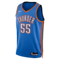 Isaiah Hartenstein #55 Maillot d'icône bleu Thunder d'Oklahoma City